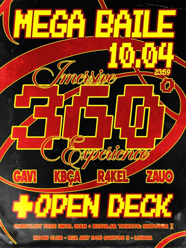 Flyer do MEGA BAILE 10.04.26 — 360 Experience