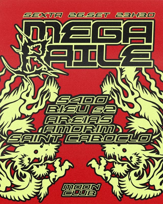 Flyer do MEGA BAILE 26.09.26 — Moon Club